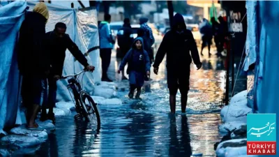 Rain and Bombing Make Life Miserable for Displaced Families in Gaza