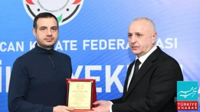 Azerbaijan Karate Federation Awards Honorary Diploma to Reporter