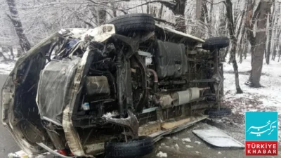 Chain-Reaction Road Accident in Ismailli District