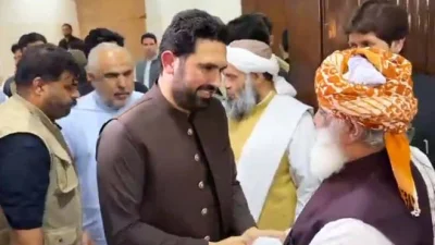 Meeting between Sohail Afridi and Maulana Fazlur Rehman on Khyber Pakhtunkhwa rights and federal budget